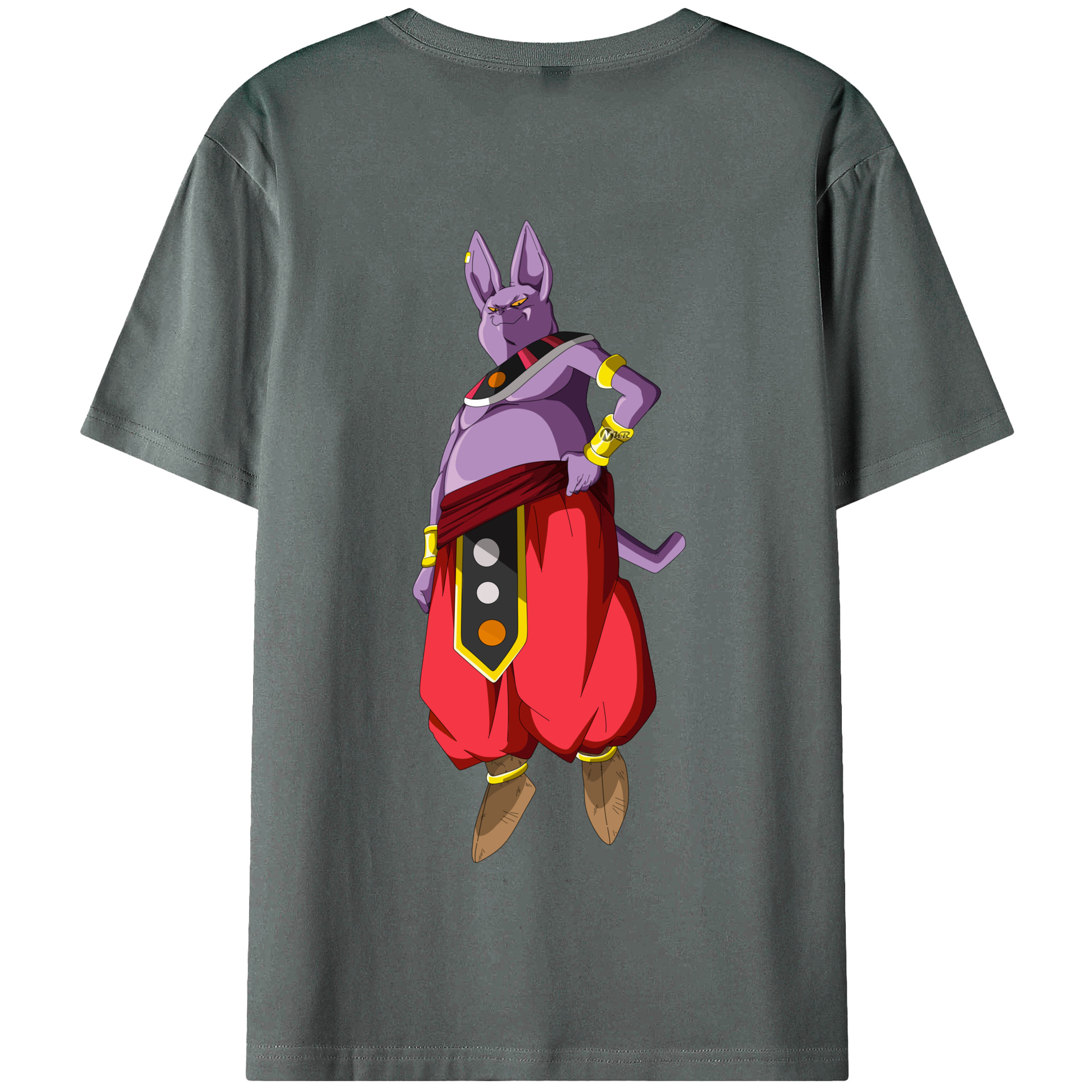 （画像用） ドラゴンボール シャンパ DRAGON BALL Champa 綿100％半袖Tシャツ（背面プリント）